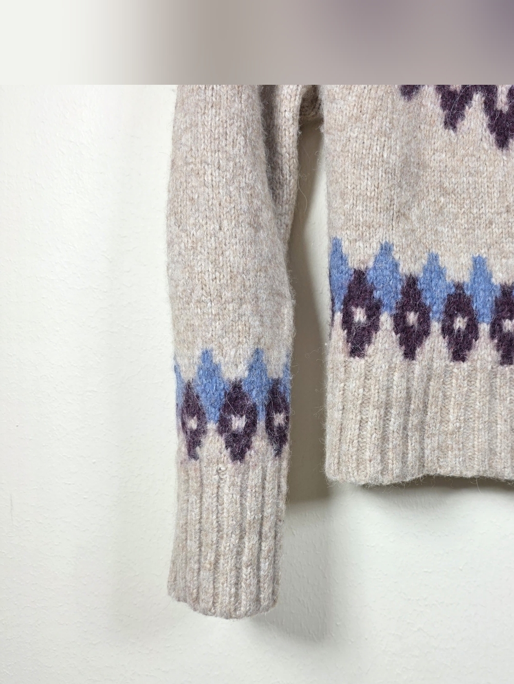 VERONICA BEARD CHRISTINA FAIRISLE CARDIGAN SIZE XL MSRP $648 - Picture 7 of 8